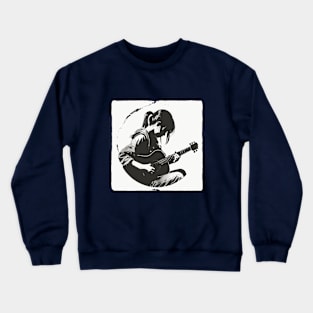 Guitar Girl Crewneck Sweatshirt